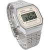 Casio Vintage Series A168WA-8AY Digital Watch Silver Light Beige Unisex Kids