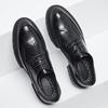 2025 new men's business Brock engraved British formal men's shoes casual soft-soled leather shoes PX16