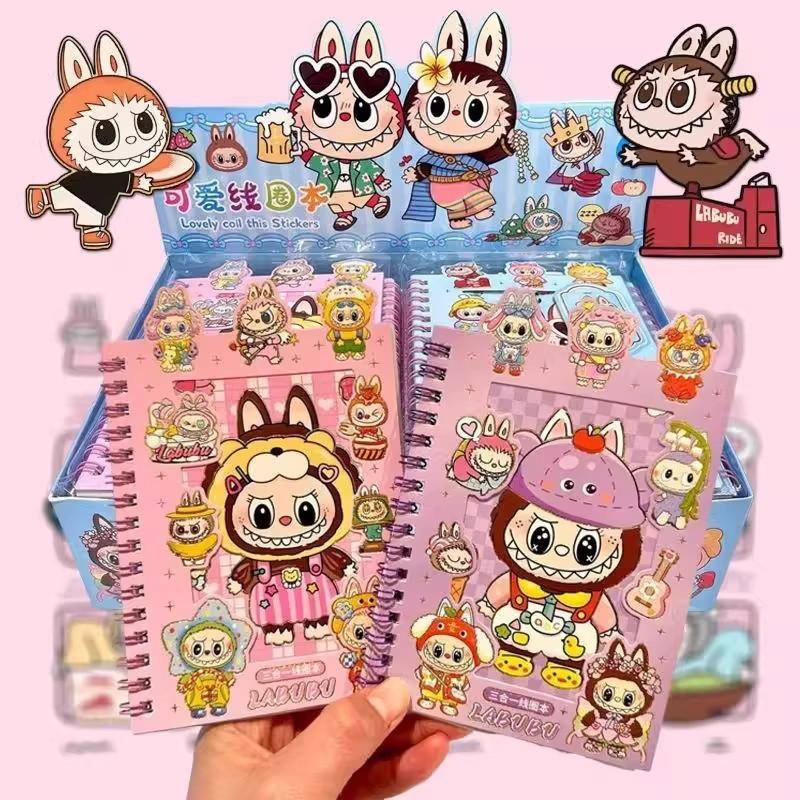 

Блокнот на спирали Высокая ценность Три-в-одном Портативный карманный блокнот Маленькая книга Милый ручной аккаунт random one