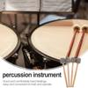 Bass Foam Drum Mallets Sticks With Oak Wood Handles Lightweight Snare Hammer Percussion Instrument