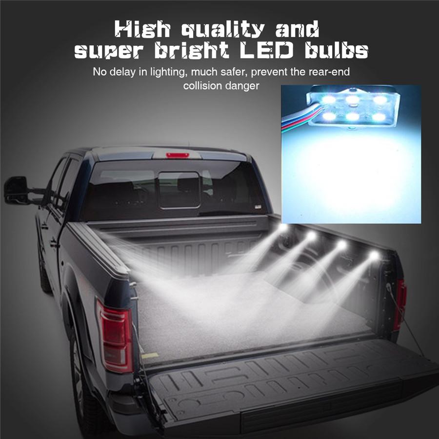 Universal 8Pc 48Led Led Rock Lights Under Body Led Lighting Truck Bed Cargo Lights  Atmosphere Light Rgb Rf Remote Control Waterproof