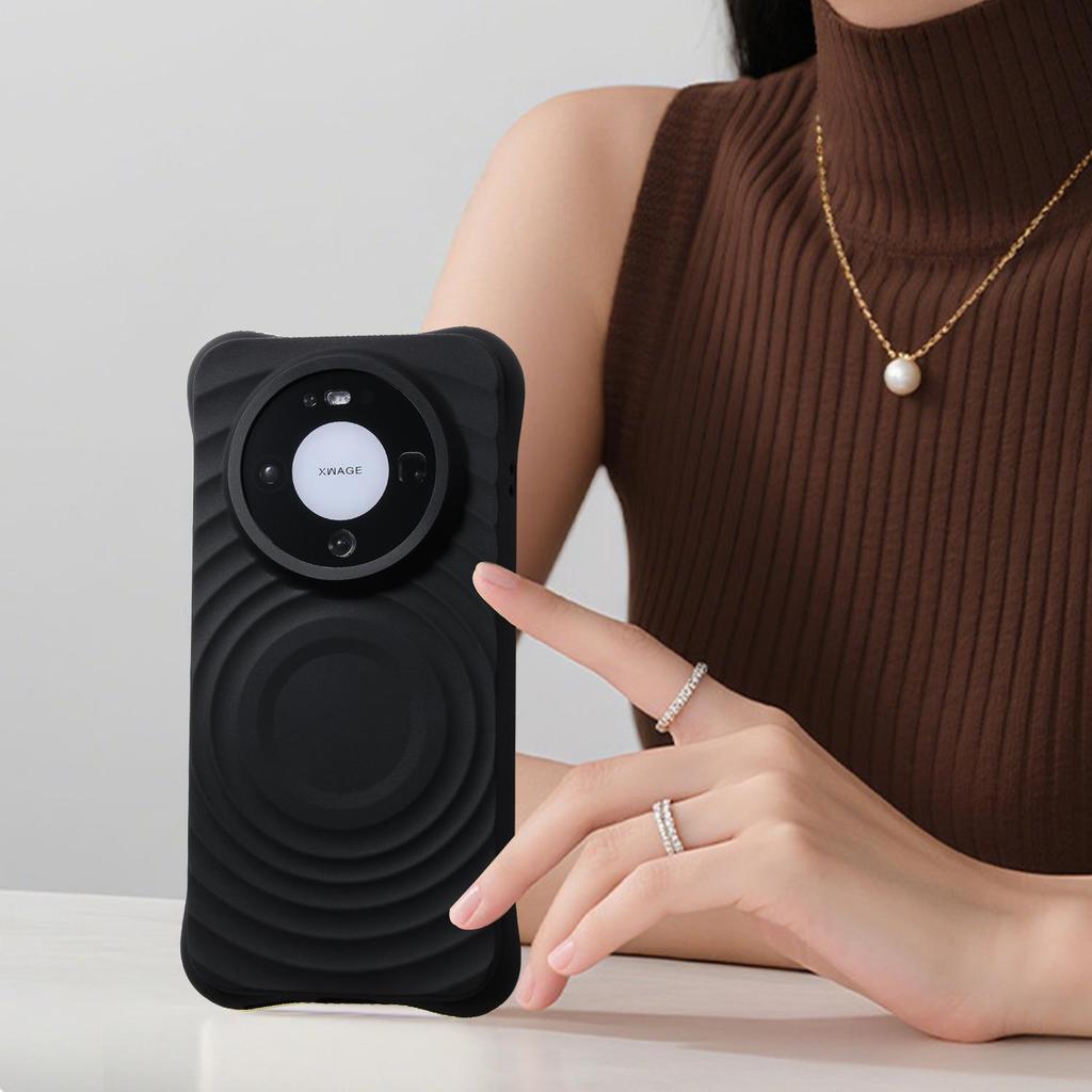 Huawei Mate80 Pro Liquid Silicone Magnetic Wave Drop-Proof Case