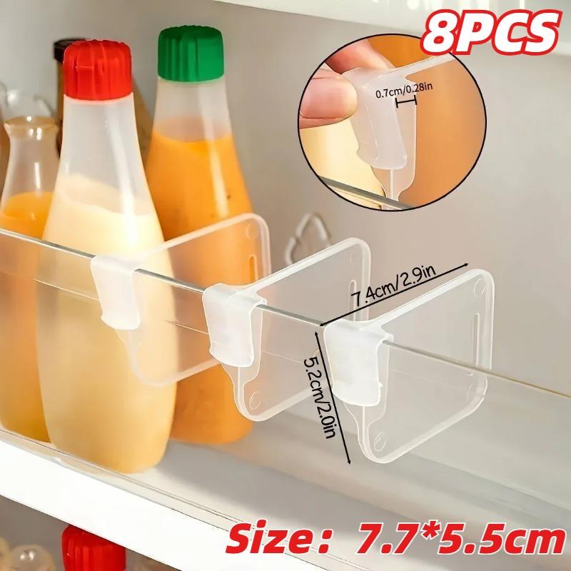 Nastavitelná papírová přepážka do lednice víceúčelová svorka úložný regál modulární přepážka do lednice organizace potravinových lahví