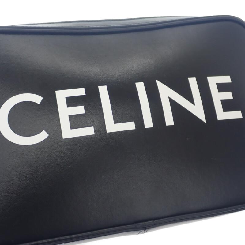 CELINE  194503DOT.38SI Shoulder Bag Black Calfskin Women