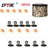 FTK Ice Fishing Flag Winter Outdoor Fishing Rod Bag Set Automatic Fishing Platform 10 Pcs Set Fishing Gear Supplies