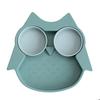 Suction Cup Silicone Compartment Plate Owl - Tidy Tot