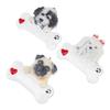 Christmas Tree Dog Resin Pendant Wear Resistant DIY Xmas Puppy Resin Pendant for Christmas Resin Decoration
