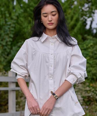 Syeliobeu Oversized Mer Shirt - Ivory