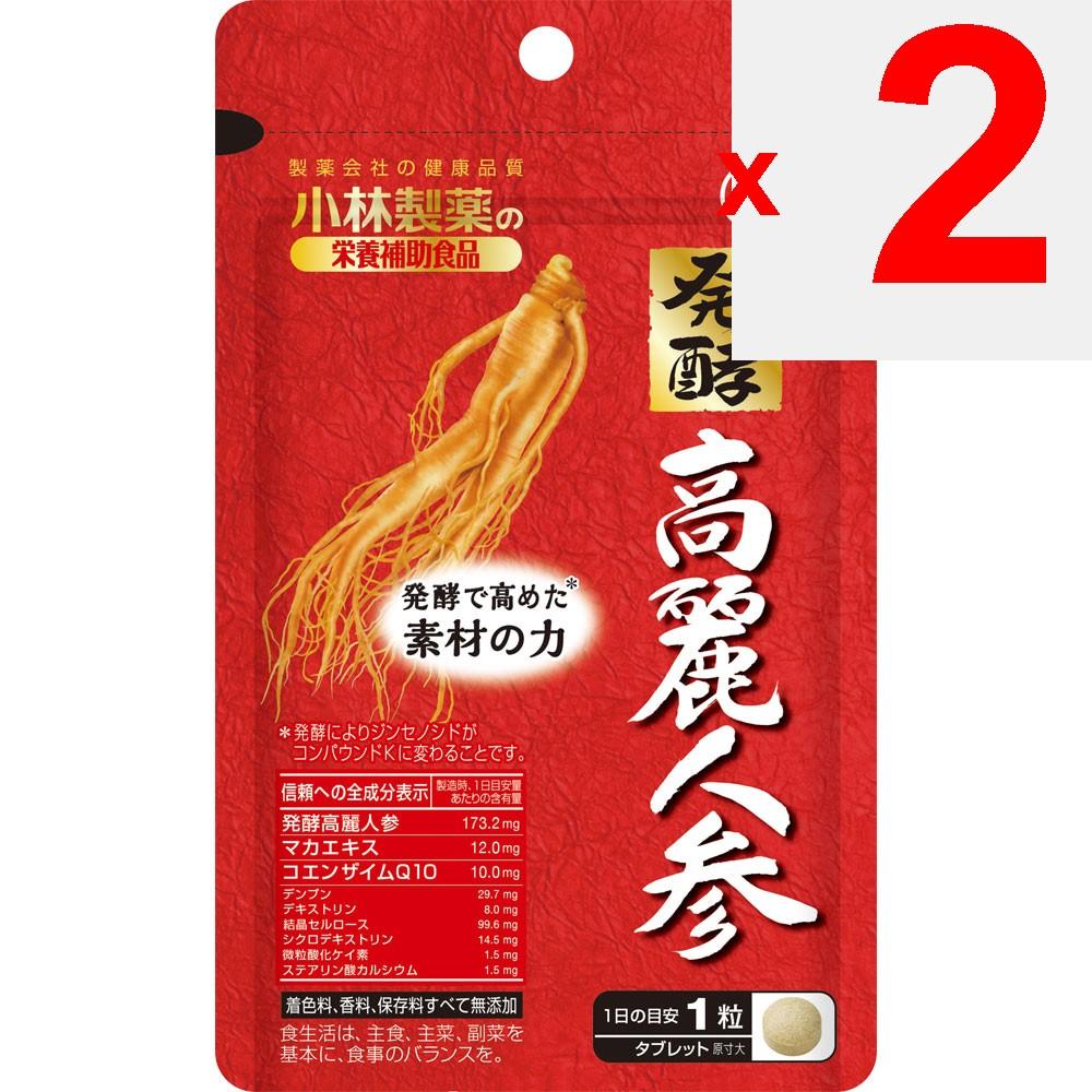Kobayashi Pharmaceutical Fermented Korean Ginseng 30 capsules Soft-Shelled Turtle Tonic Soft-Shelled Turtle