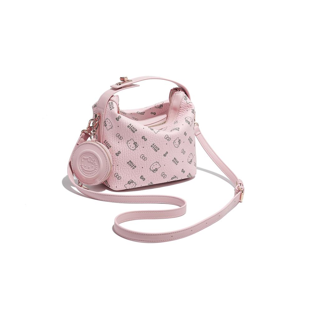 New Sanrio HelloKitty Hello Kitty PU Shoulder Bag, Crossbody Bag, Handbag Women's Pink/Brown SHHF41266