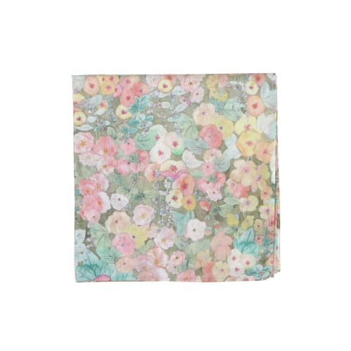 

DDintex FLORET LONDON Cross 02, Мальвы, Бежевый, 45x45см, Принт Liberty