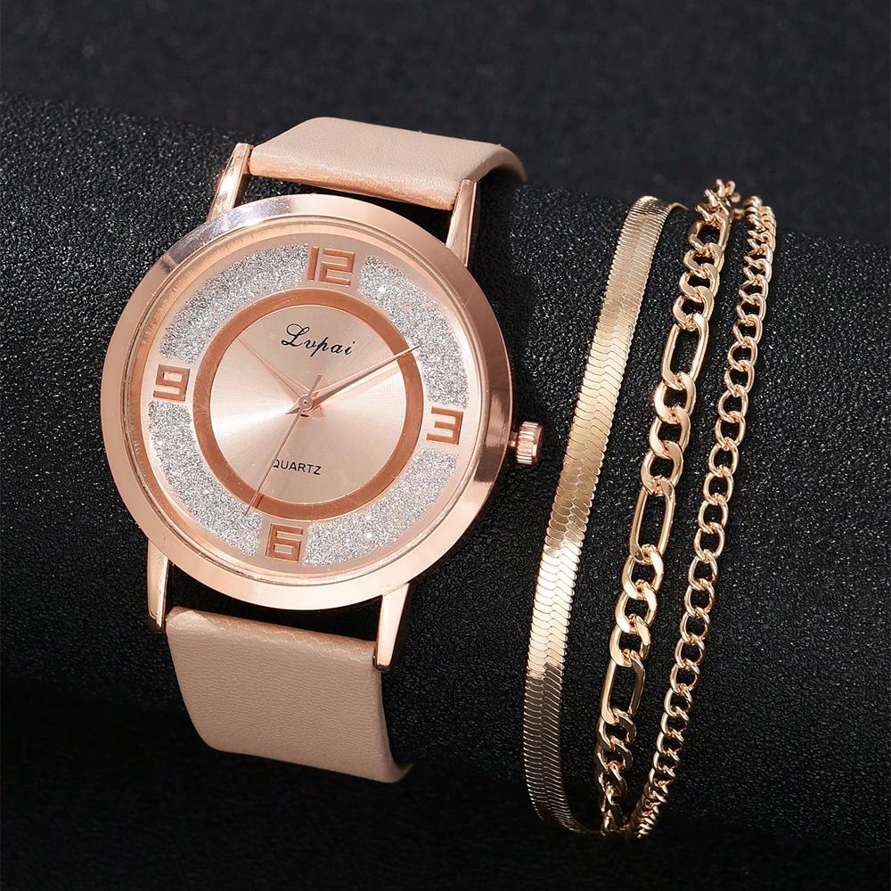 

GAIETY Elegant Simplicity Ladies Dress Wristwatches Women Fashion Watches Luxury Casual Gradient Colours Female Quartz Leather
