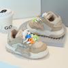 Children's sports shoes 2025 spring and autumn new boys' little white shoes cartoon girls' casual board shoes soft-soled baby shoes