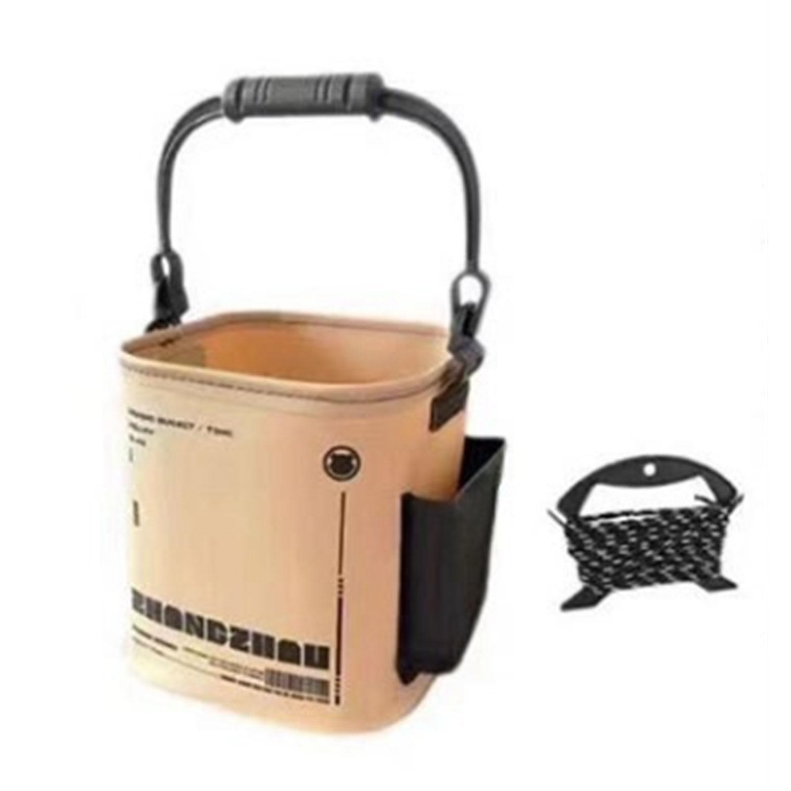 

Outdoor Fishing Bag Fish Bucket Foldable Bucket with Handle Fishing Bucket for Storing Live Fish Minnow Storage Box 1