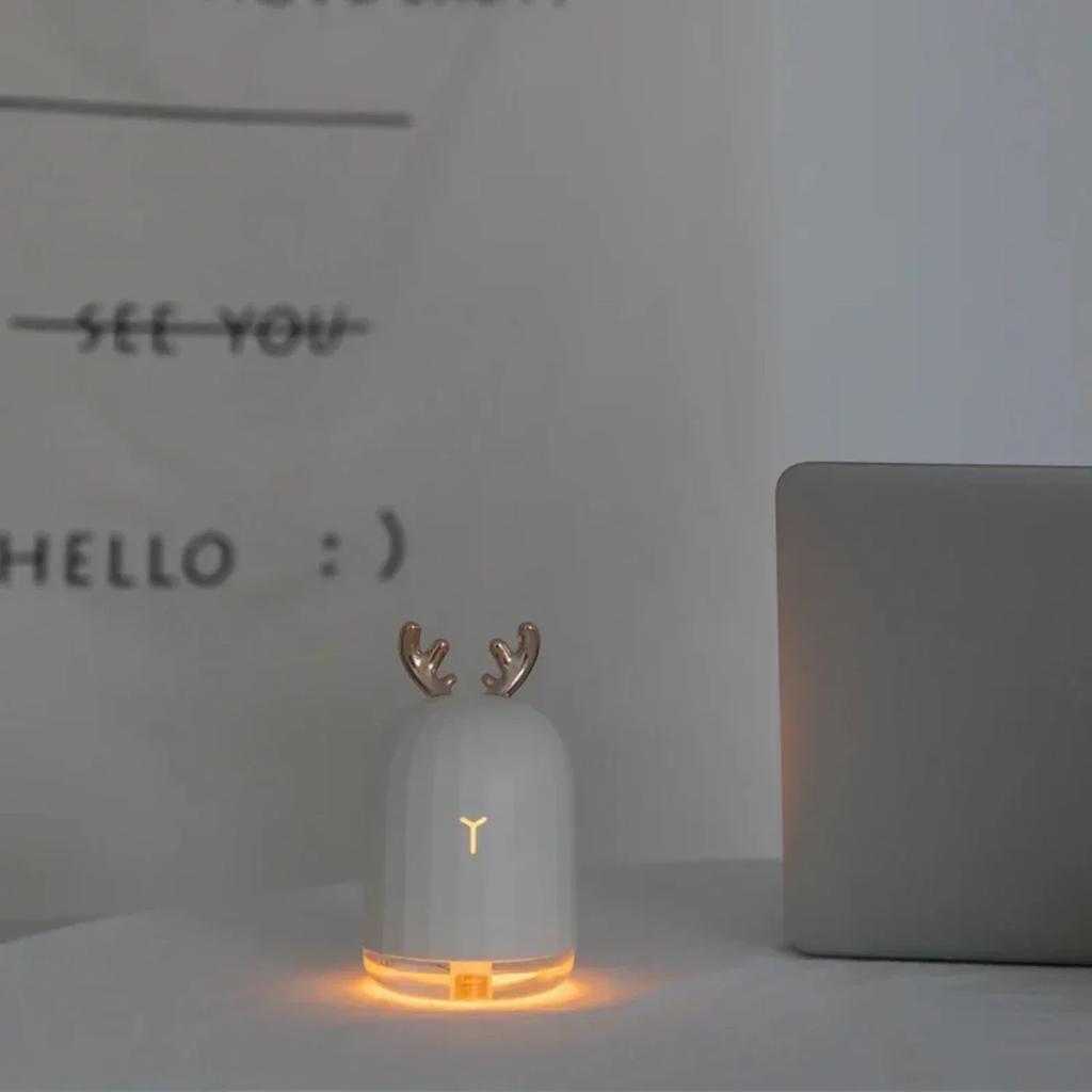 Light Portable Mini Aromatherapy LED Deer Night USB Atomizer Humidifier Humidifier Essential Air Oil Diffuser