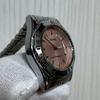 Used SEIKO ALBA Quartz Working Battery Replaced Silver Pink Dial Watch
