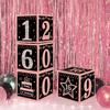 Black Pink Birthday Box 16 21 30 40 50 Year Birthday Party Decor Kids 30th 50th 60th Birthday Party Supplies Favors Anniversary