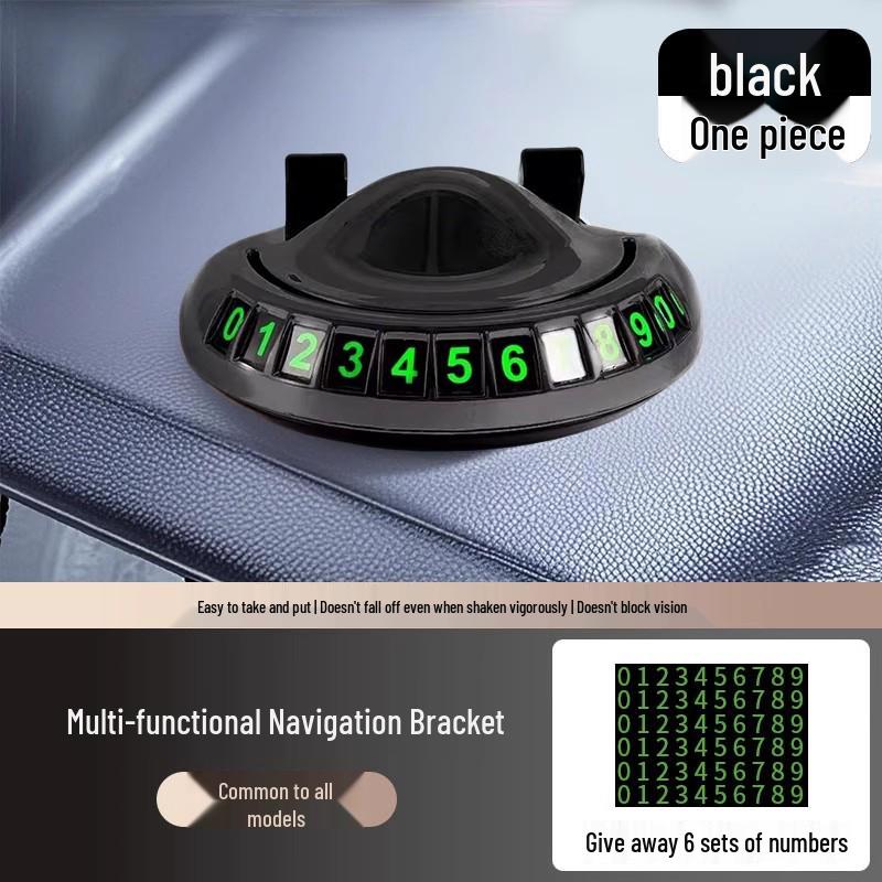 Car Dashboard Phone Holder & Temporary Parking Number Plate