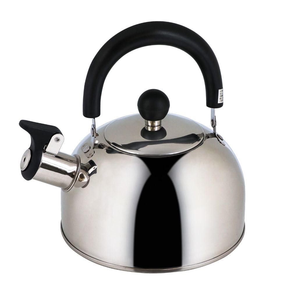 Bestco Edel Whistling Stainless Steel Induction and Gas Compatible NQ-0202 Kettle, 1.6L,