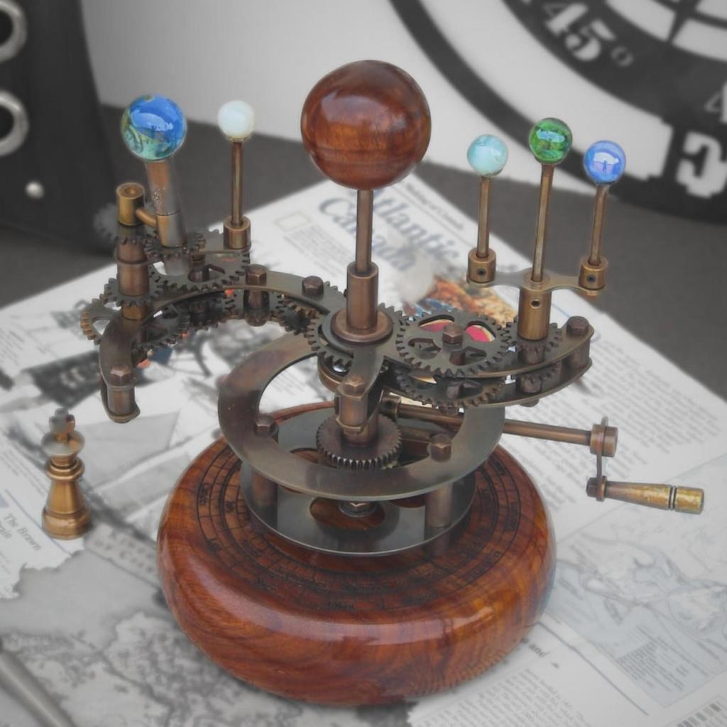 Antique Orrery Vintage Home Decor Solar System Model Perfect Housewarming Gift, Gift for Husband, Tellurion, Elegant Functional Décor