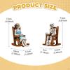 2x Skelettfiguren Dekorative Statuen Halloween Dekoration Schreibtischornamente für Bücherregal Tisch