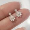 925 Silver Prue Flower Earrings W