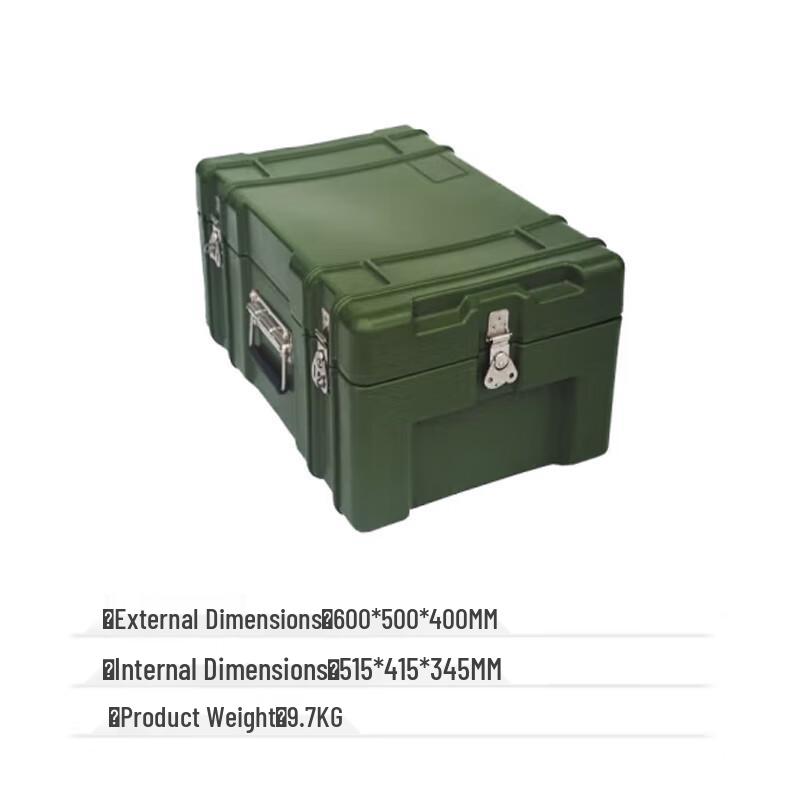 Heavy-Duty Rotational Molded Instrument Storage Case 600x500x400mm