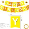 Sunflower Theme Birthday Party Decoration Supplies Set Contains Birthday Banner Cake Insert Card and Latex Balloons