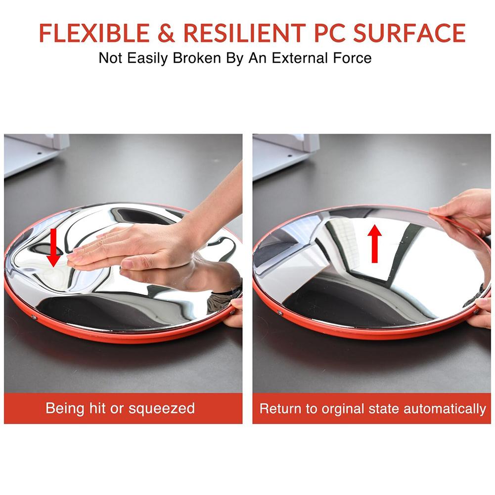 Convex Mirror 17 11/16\" X 3 1/8\" PP & PC Parking Safety