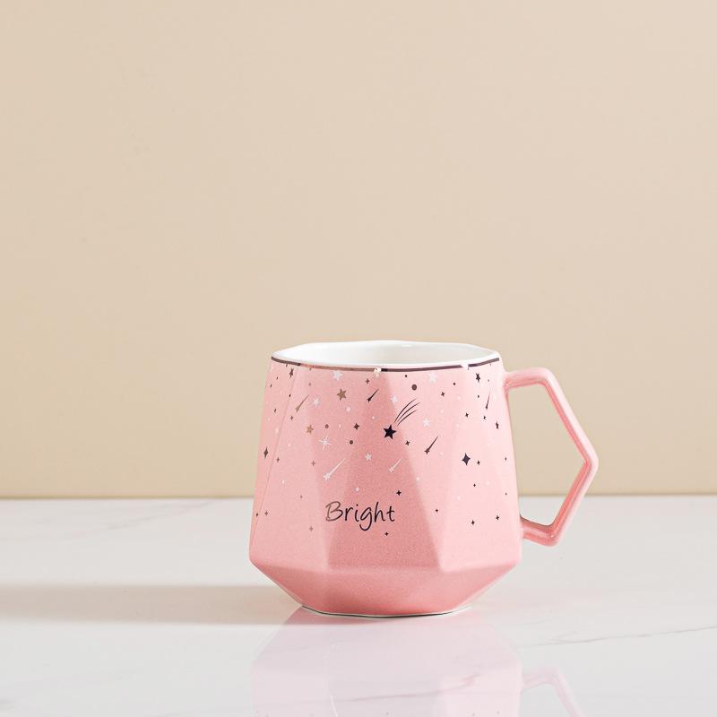 Simple fashion ceramic cup creative mug coffee cup couple cup gifts business souvenir