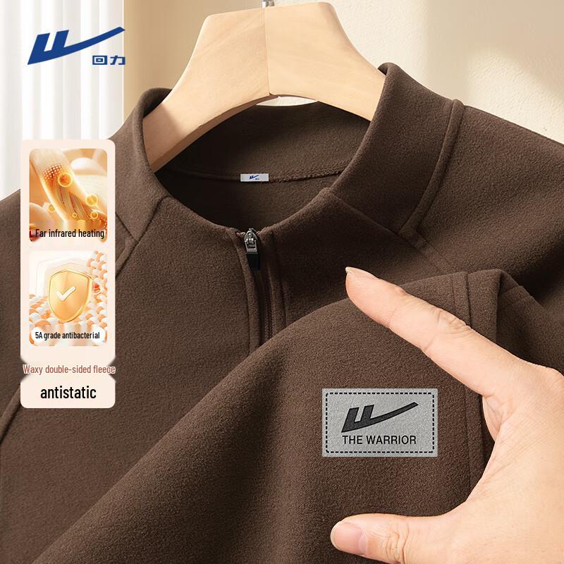 

Warrior Men s Half-Zip Thermal Fleece Long-Sleeve T-Shirt 3XL