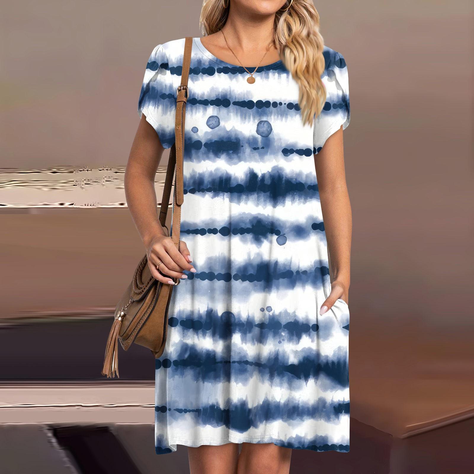 Женские летние платья с короткими рукавами — фото 8