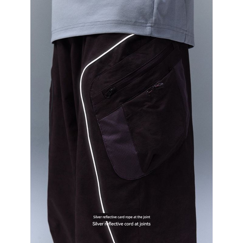 American-Style Street Waterproof Multi-Pocket Mud-Dyed Cargo Pants for Men and Women, 2025 Autumn Trendy Brand Loose Casual Straight-Leg Pants