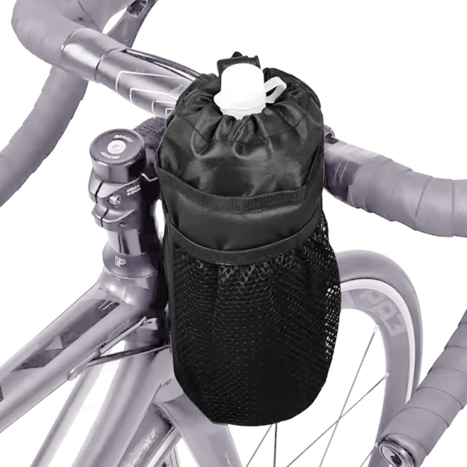 

YACHUN Bicycle Drink Bike Bottle Holder with Detachable Mesh Easy Adjustable for Road Bicycle Bottle Cage Holder, Non-Slip Pocket, Installation,