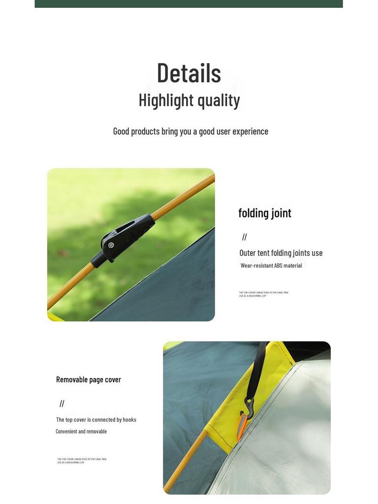 Outdoor Camping Tent: Quick-Open, Sun-Protected, Automatic Tent for 2-4 People