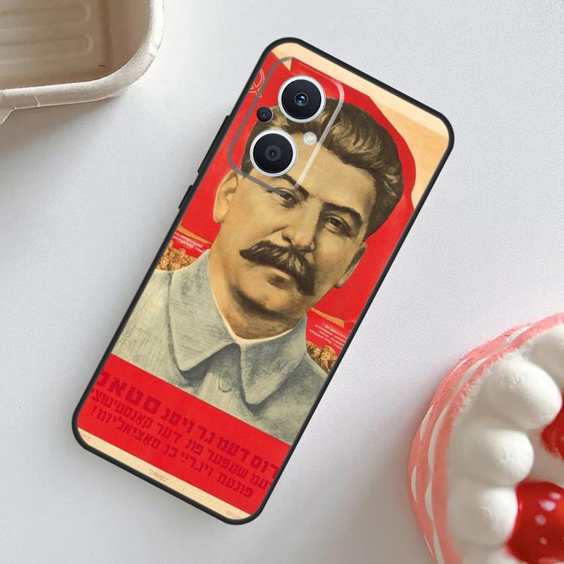 Soviet Union Leader Stalin Case For OPPO Reno 11F 8T 4Z 5Z 4 6 7 8 5 Lite 10 Pro OPPO Find X2 X3 Lite X5 X6 Pro Cover
