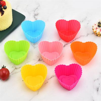 Herzform Silikon Muffin Cups Kuchenform Cupcake Liner Backform