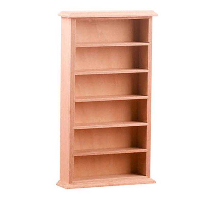 1:12 Dollhouse Miniature Bookshelf Bookcase Model Locker Cabinet Furniture Decor