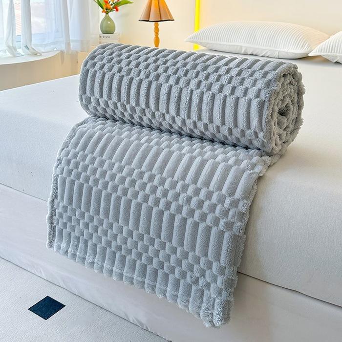 

Флисовое одеяло для расслабляющего сна Маленькое одеяло для осени и зимы Теплое покрывало для постельных принадлежностей 100x150cm