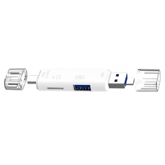 Kartenleser Stecker Geschwindigkeit 5-In-1 USB Play Hoch 3 Typ-C TF Kartenleser
