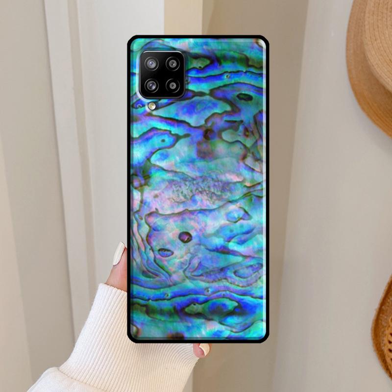 Paua Abalone Shell Case For Samsung Galaxy A56 A36 A06 A13 A32 A12 A22 A52 A35 A26 A16 A55 A15 A54 A34 A14 A53