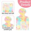 Hair Picks for Curly hair, 2pcs Afro Acetate Pick Comb, Fine-Tooth Comb Colorful, 4.72 Inch Curly Picks Long Wide Tooth Detangling Styling Reducing
