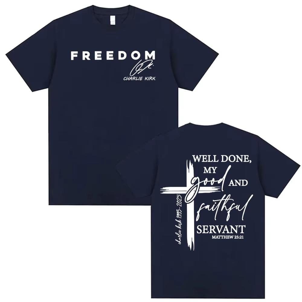 

Bring Back Charlie Kirk Freedom T Shirt Men s Women Fashion Hot Sale Harajuku Oversized Classic T-shirt High Quality T Shirt Top 4XL