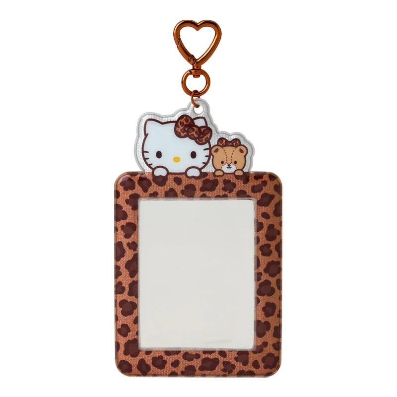 Sanrio Hello Kitty Trading Card Holder, Leopard Brown (Enjoy Idol) Japan NEW