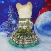 Pet clothes christmas tree dress christmas snowflake festival santa elk dress sub double red and green
