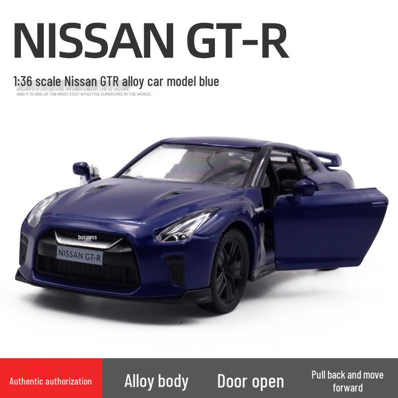 Boxed 5-inch 1:36 Nissan GTR R35 Alloy Car Model Toy & Collectible
