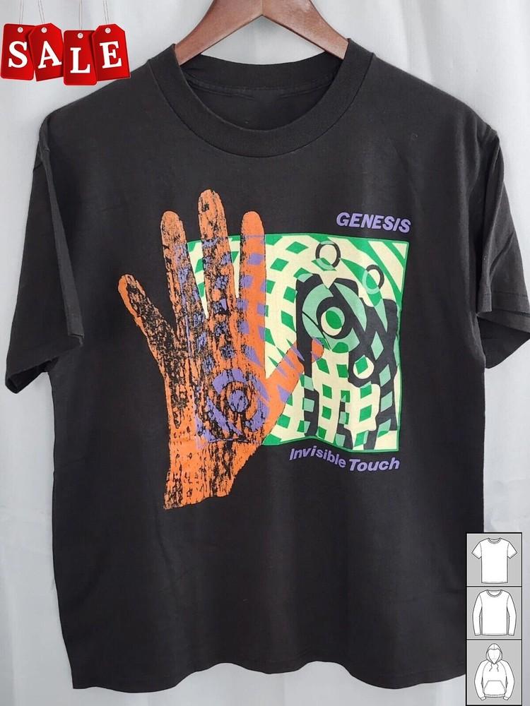 New Popular Genesis Band 1987 Invisible Touch tour   Men S-235XL T-Shirt JJ404 Unisex T-Shirt S
