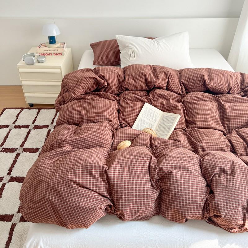100% Cotton Bedding Set Ins Style Geometric Soft Breathable All Season Use