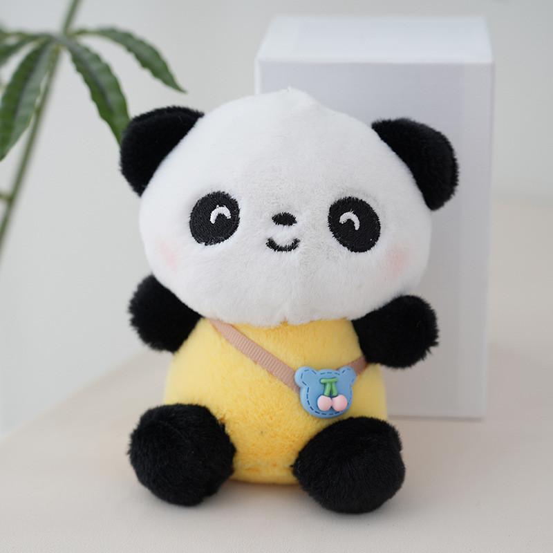 Creative Panda Plush Keychain Cute Cartoon Doll Stuffed Animal Toy Gift
