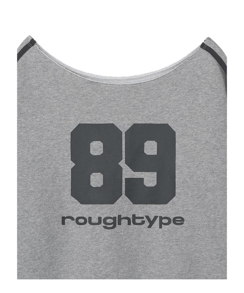 ROUGHTYPE Trackline Off-Shoulder Sweatshirt - Gray